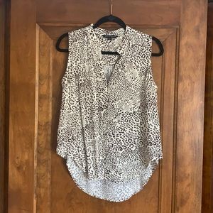 Animal Print Sleeveless Top
